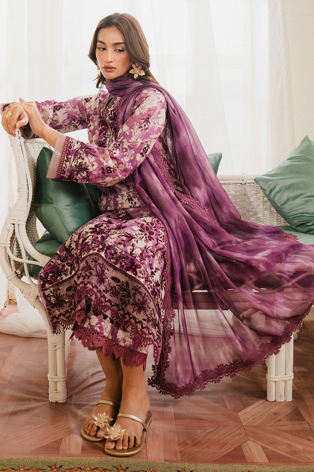 Ayzel | Armelia Printed Lawn 25 | Ren - Ladies Clothes