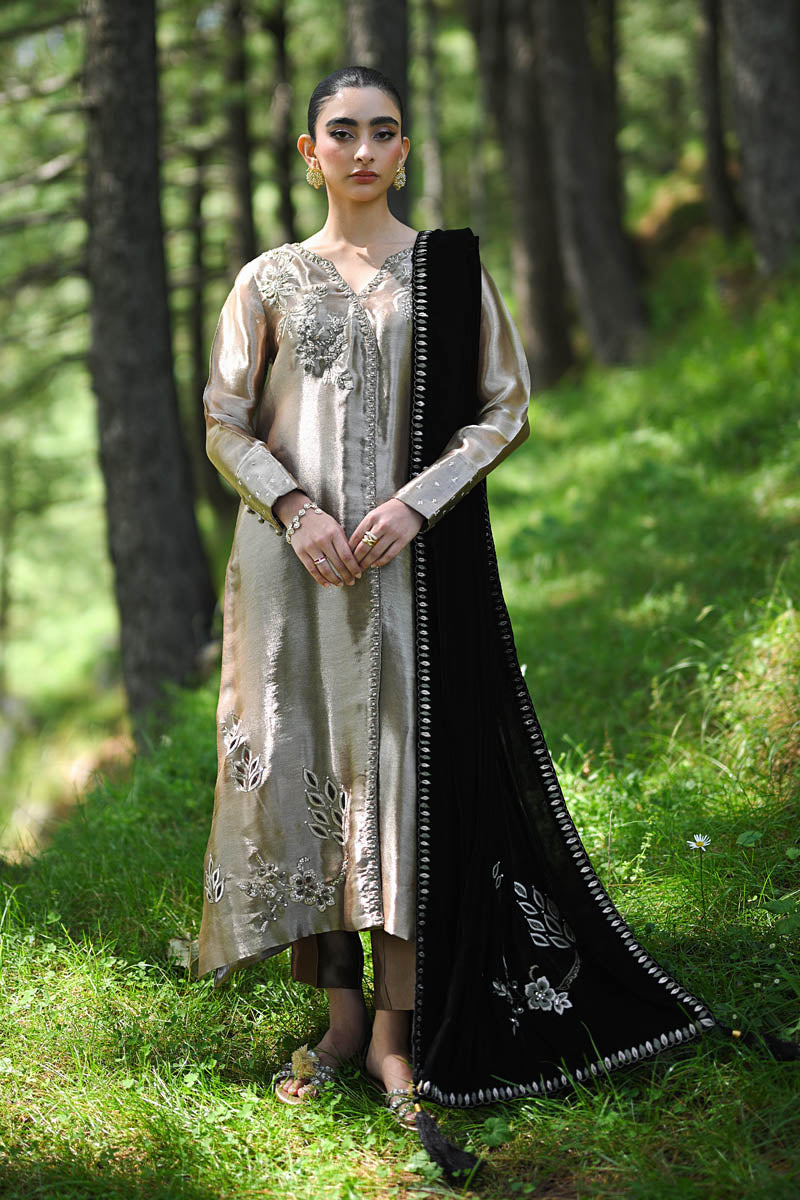 Hue Pret | Farasha Luxury Winter | Melek - Ladies Clothes - Maria Faisal