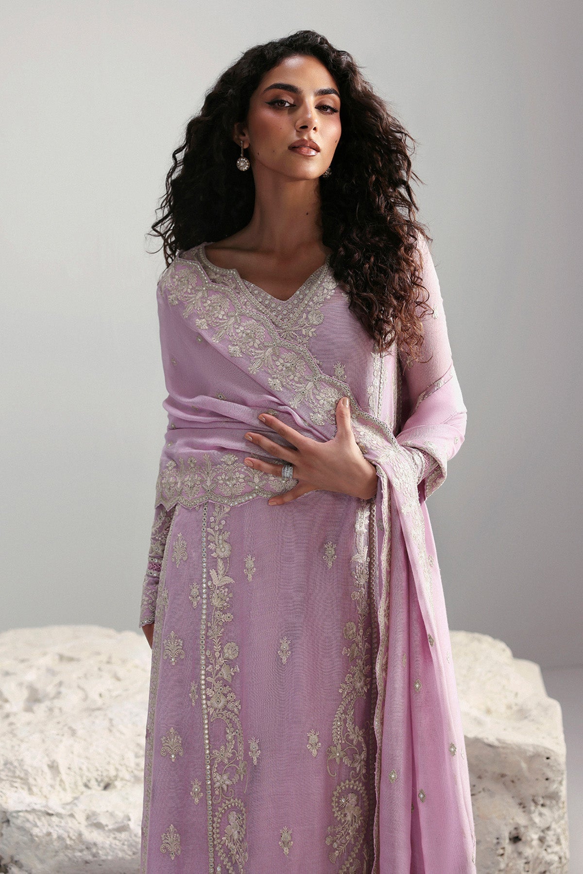 Afrozeh | Slate Ready to Wear | Elowen - Ladies Clothes - Maria Faisal