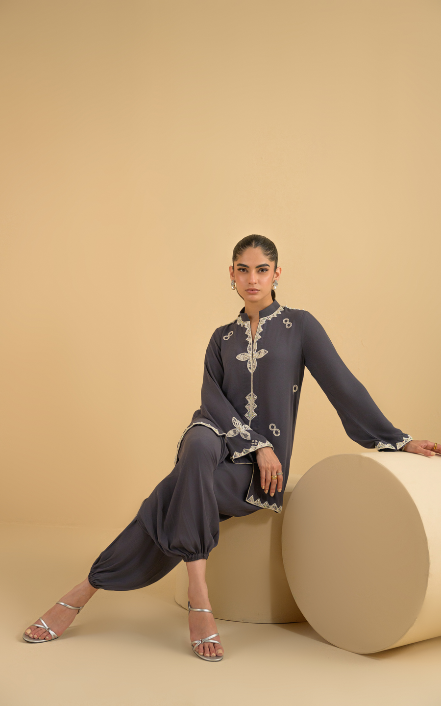 Sana Abbas | La Fiesta | Xena - Luxury Dress - available at Maria Faisal in UK and USA.