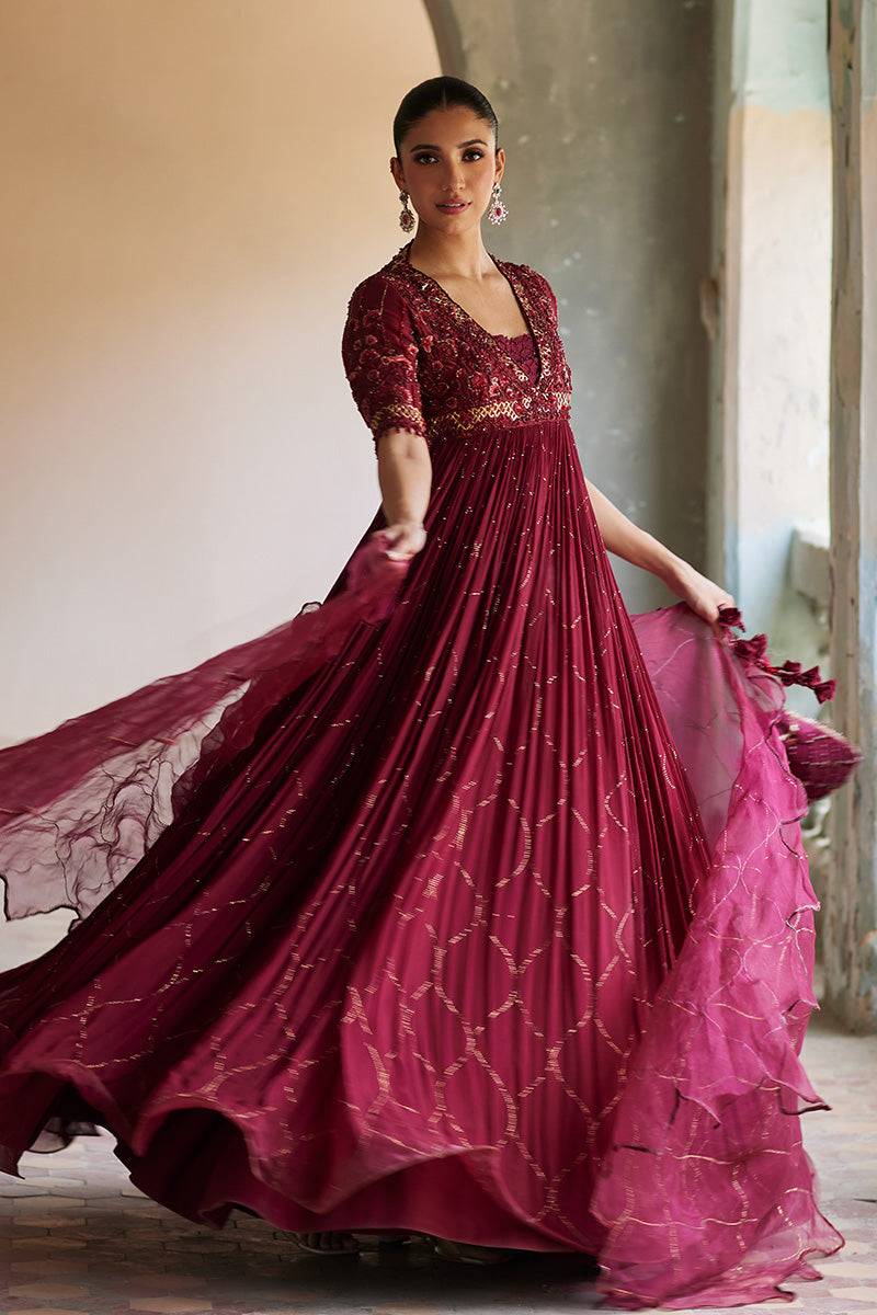 Mina Hassan | Formal Dholki Collection | Arooba by Maria Faisal - Registered Vendor of : Mina Hassan - type : Ladies Clothes - 100% original wedding dresses