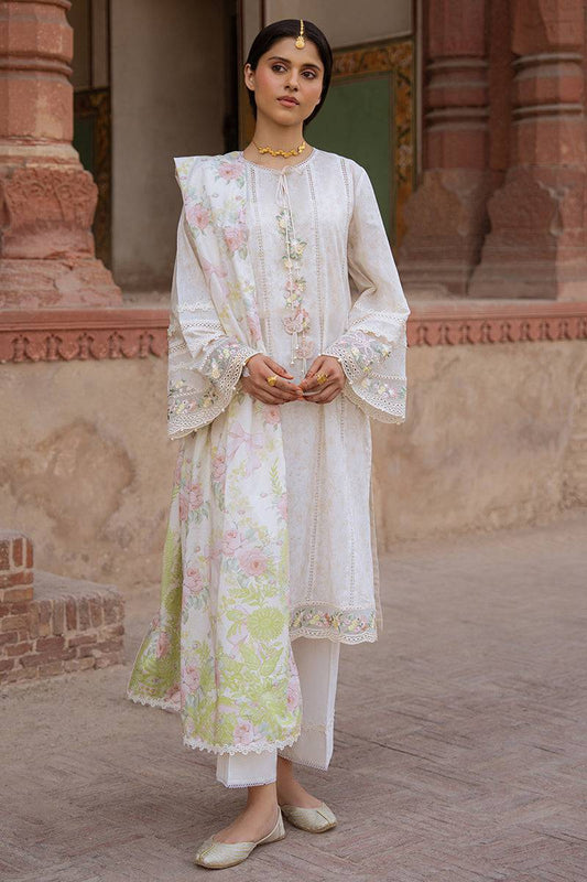 Cross Stitch | Eid Lawn Edit 25 | FLORAL GARLAND by Maria Faisal - Registered Vendor of : Cross Stitch - type : Ladies Clothes - 100% original wedding dresses