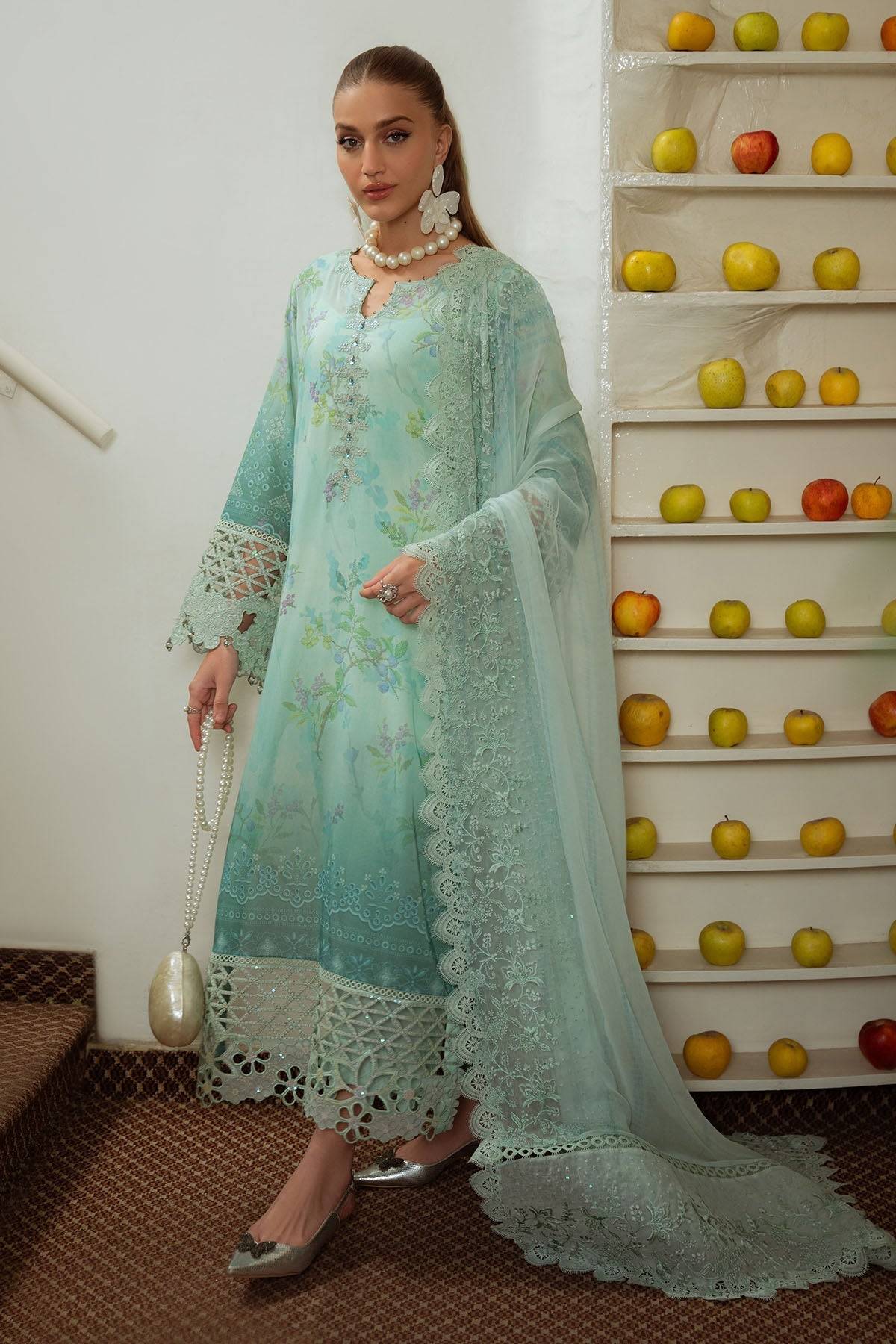 Nureh | Maya Swiss Lawn | NS-150 by Maria Faisal - Registered Vendor of : Nureh - type : Ladies Clothes - 100% original wedding dresses