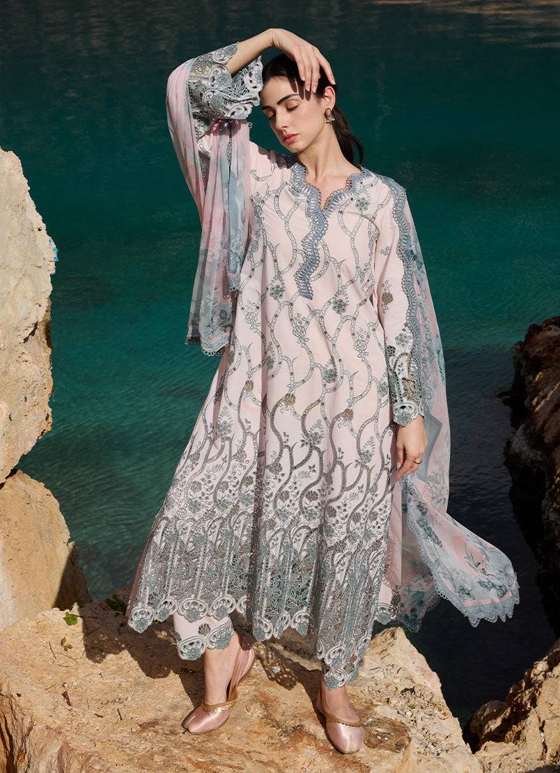 Image | Lawnkari 25 | Nehir by Maria Faisal - Registered Vendor of : Image - type : Ladies Clothes - 100% original wedding dresses