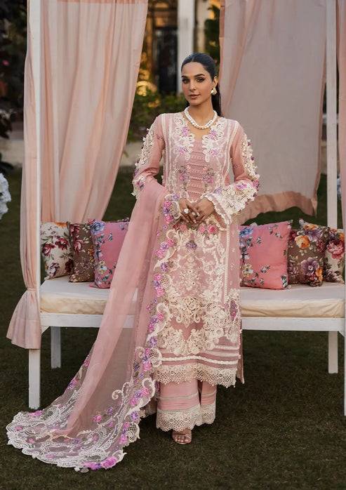 Kahf Premium | Luxury Lawn 25 | KLR-09 Bellerose by Maria Faisal - Registered Vendor of : Kahf Premium - type : Ladies Clothes - 100% original wedding dresses
