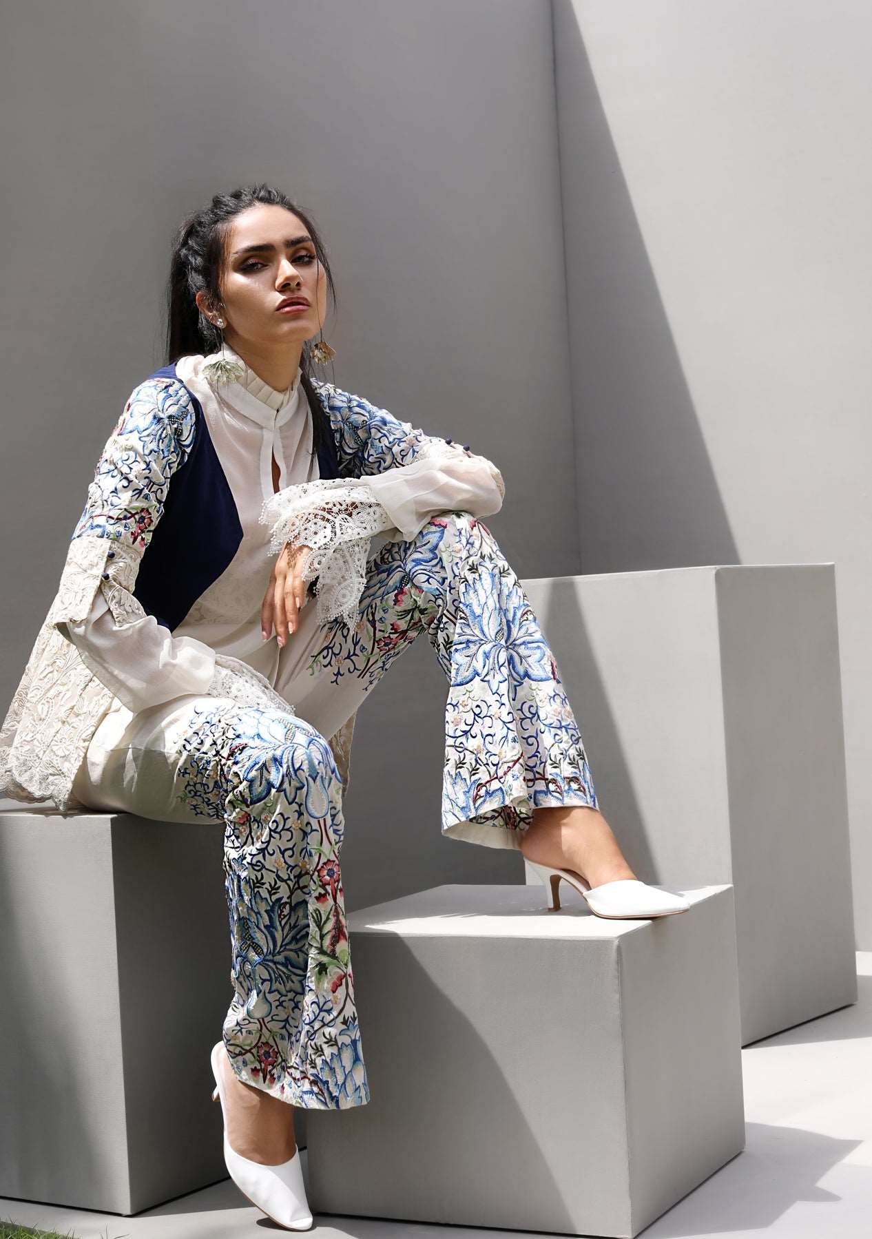 Layla Chatoor | Pret A Porter | LC-07 - Luxury Dress - available at Maria Faisal in UK and USA.
