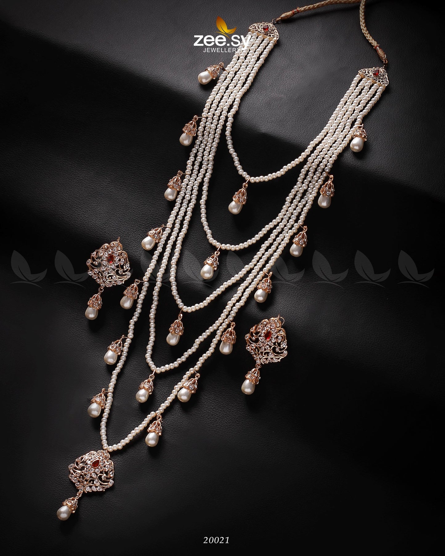 Hyderabadi Panch Lara Mala - Necklace Sets