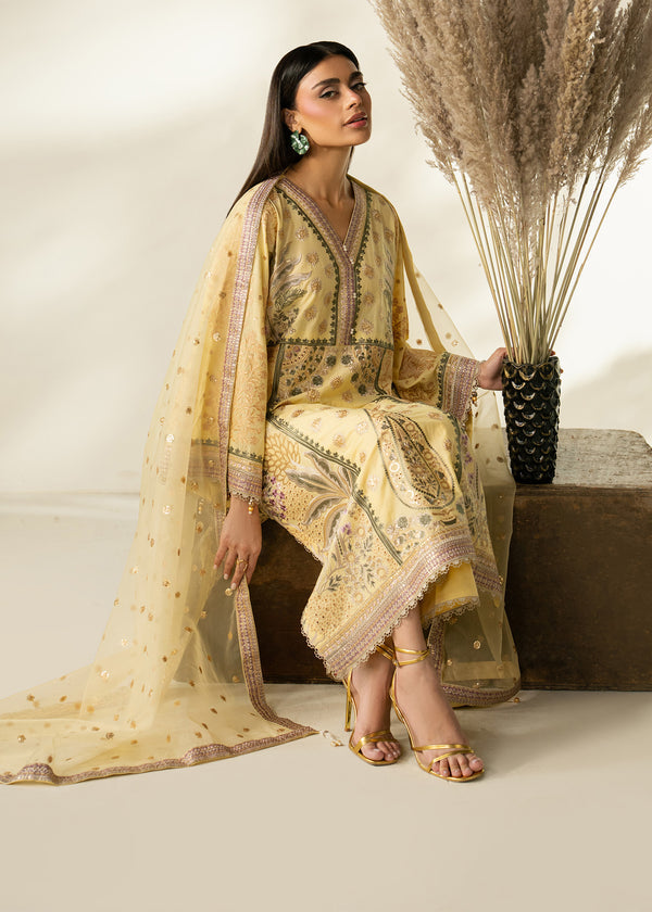 Haseens | Mahra Pret | Yasmen - Luxury Dress - available at Maria Faisal in UK and USA.