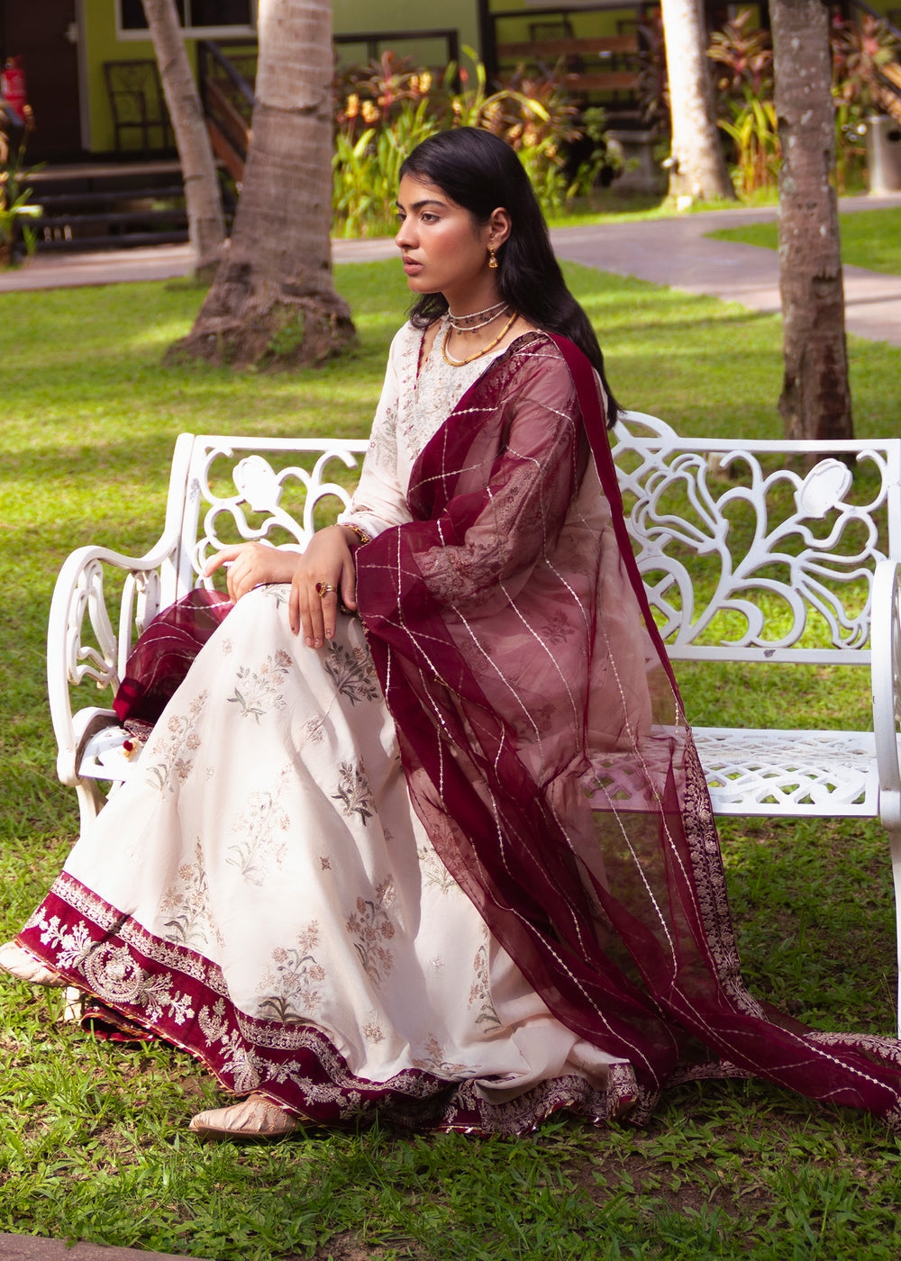 Haseens | Raha Pret | Mayuri - Luxury Dress - available at Maria Faisal in UK and USA.