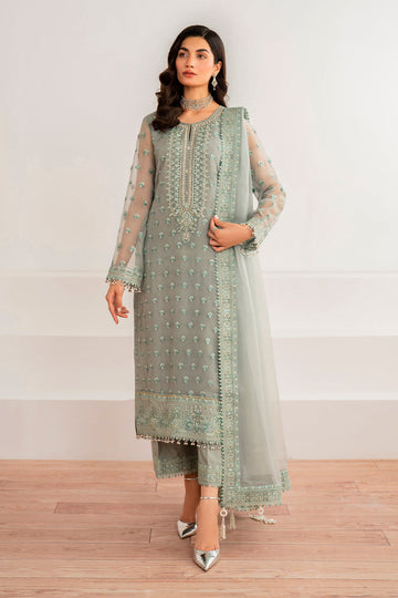 Baroque | Formal Collection | CHIFFON UF-692 - Designer Dress with Intricate embroidery and embellishments. Shop elegent wedding dress at Maria Faisal.