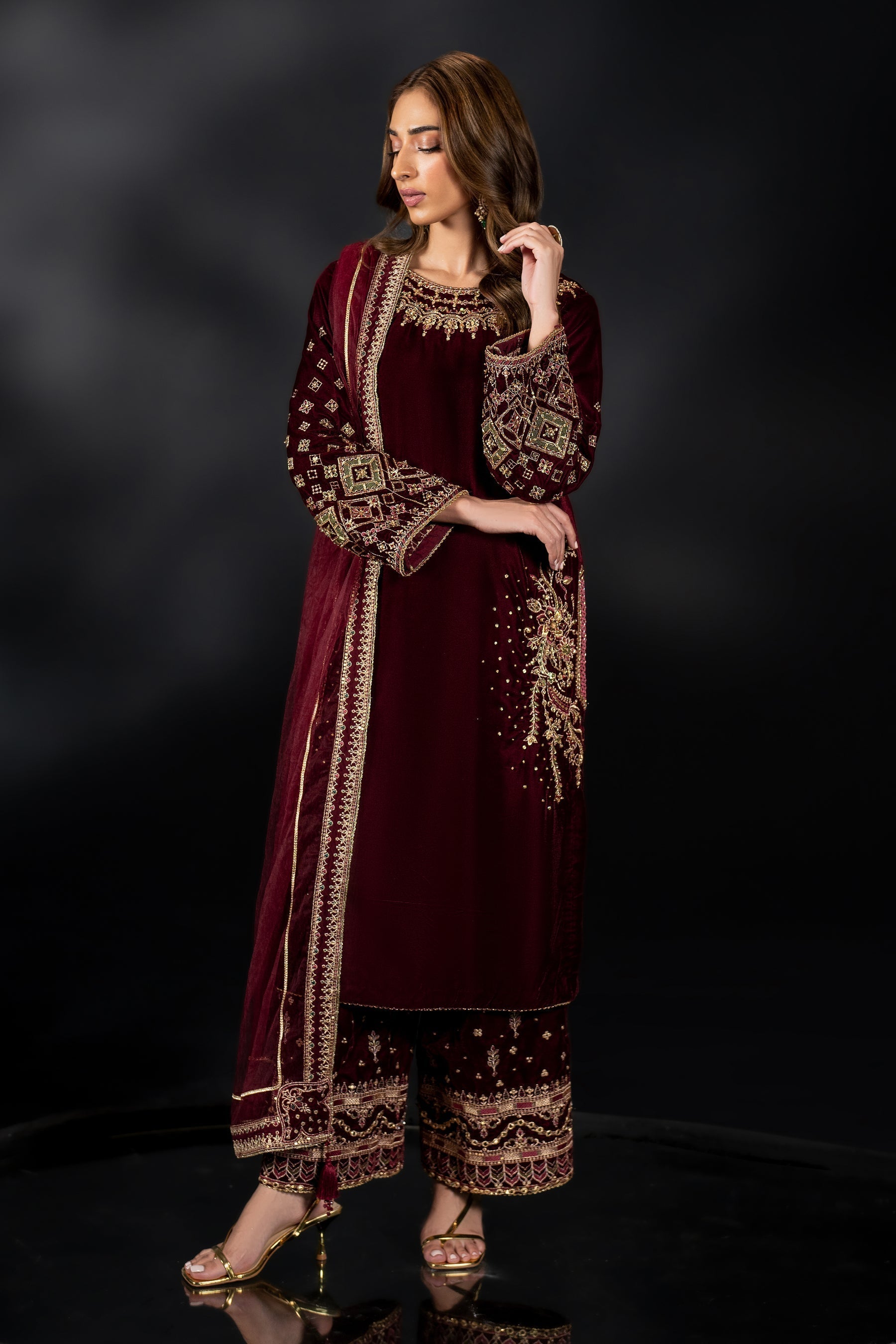 Naqshi | Makhmal 24 | MAHYM - Ladies Clothes - Maria Faisal