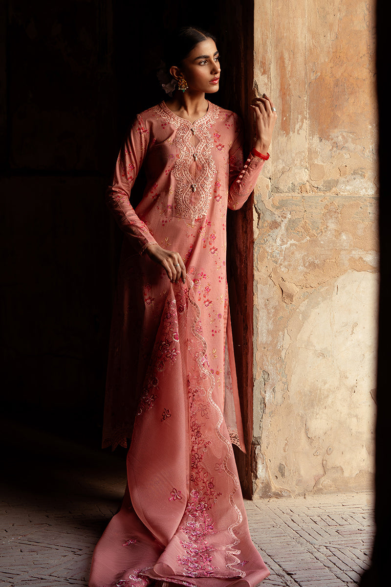 Cross Stitch | Premium Lawn 24 | APRICOT CHARM - Ladies Clothes - Maria Faisal