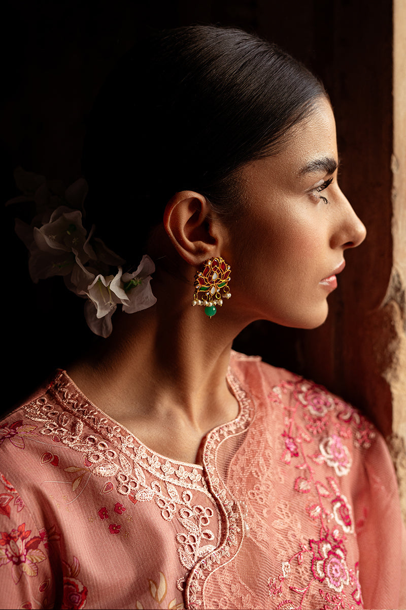 Cross Stitch | Premium Lawn 24 | APRICOT CHARM - Ladies Clothes - Maria Faisal