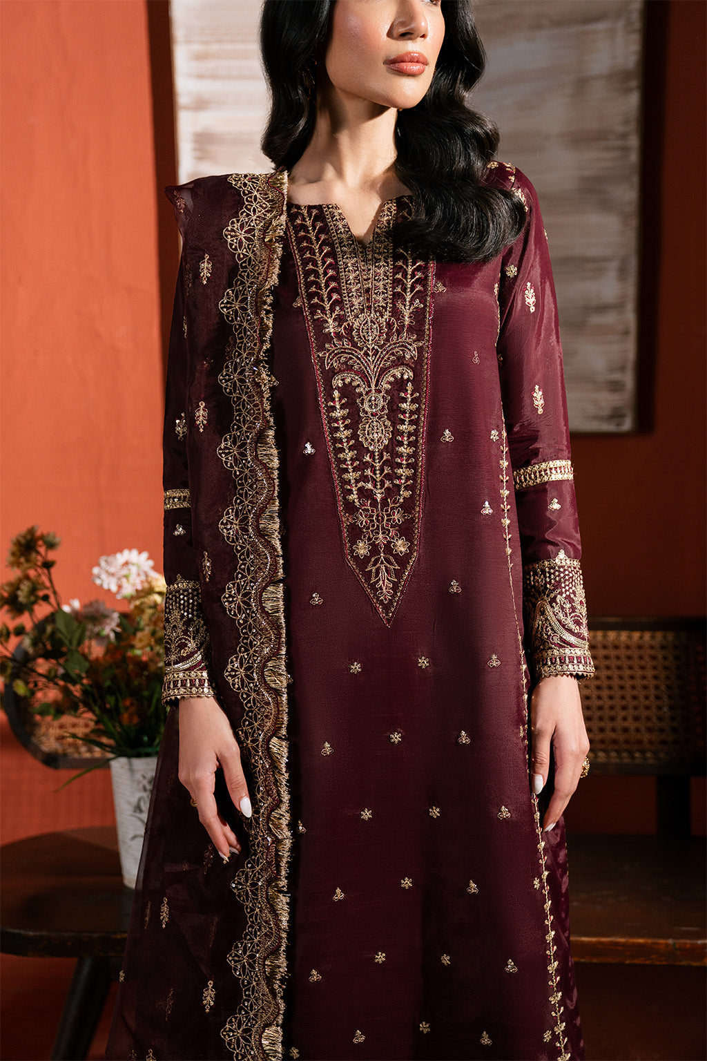 Neeshay | Raw Silk | RTW-RS-05 - Ladies Clothes - Maria Faisal