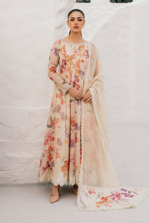 Baroque | Luxury Pret 25 | EMBROIDERED COTTON PATTI PR-1091 - Ladies Clothes - Maria Faisal