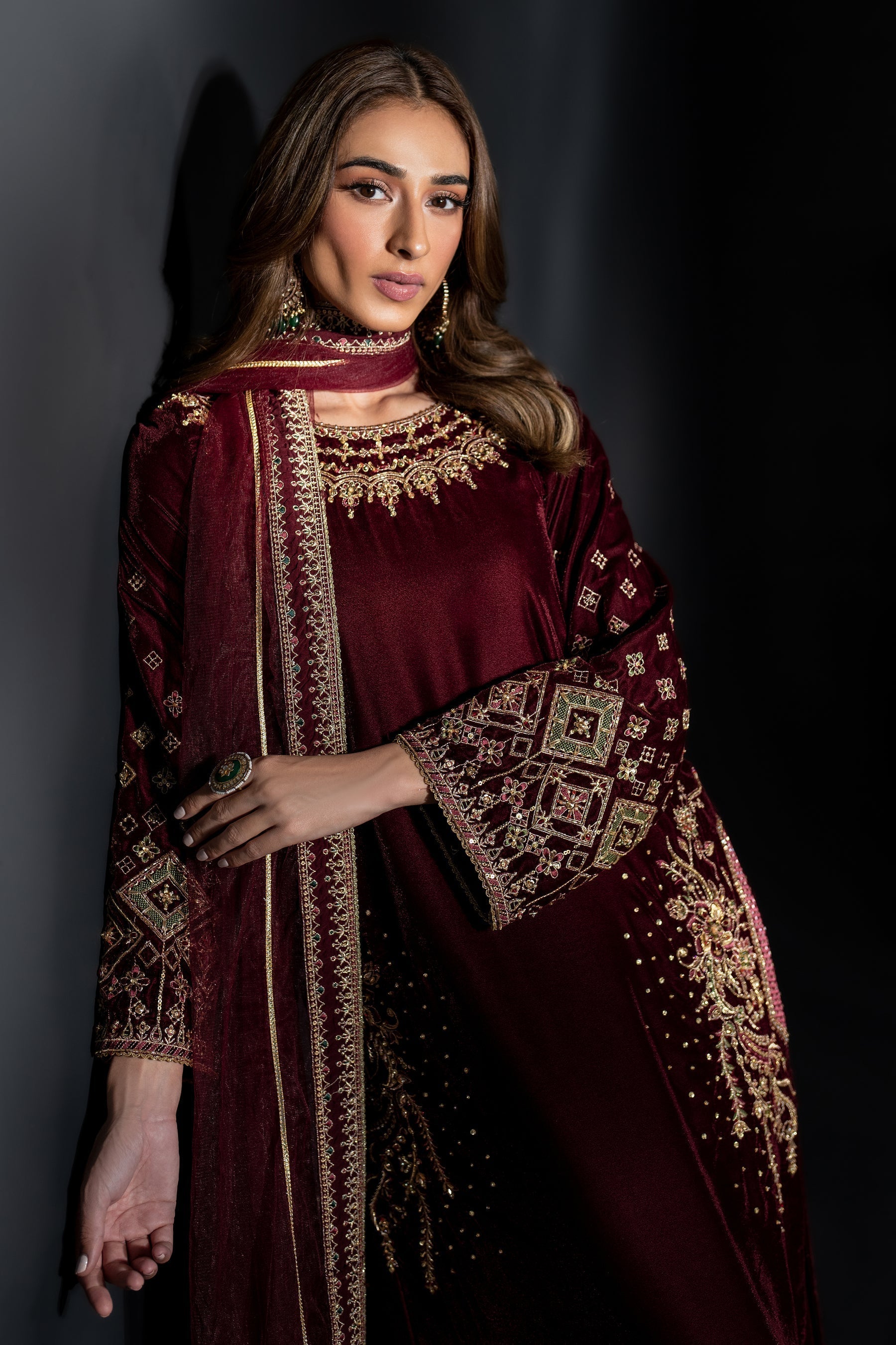 Naqshi | Makhmal 24 | MAHYM - Ladies Clothes - Maria Faisal