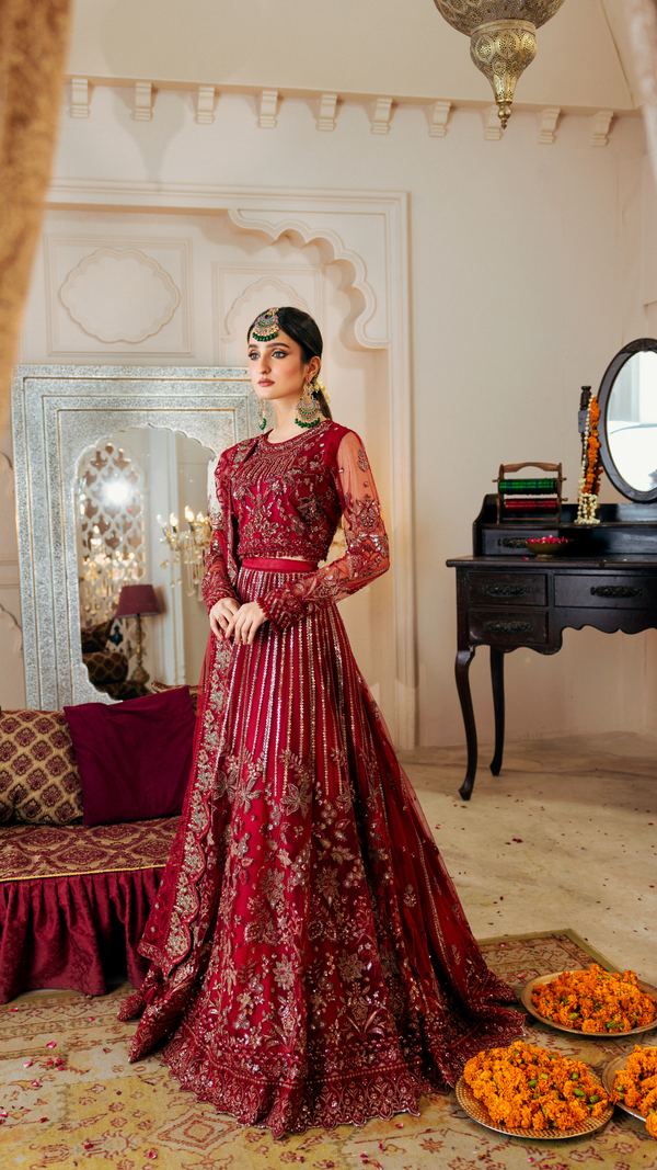 Zebtan | Zircon Wedding Formals | ANARKALI ZQ-09 - Ladies Clothes - Maria Faisal