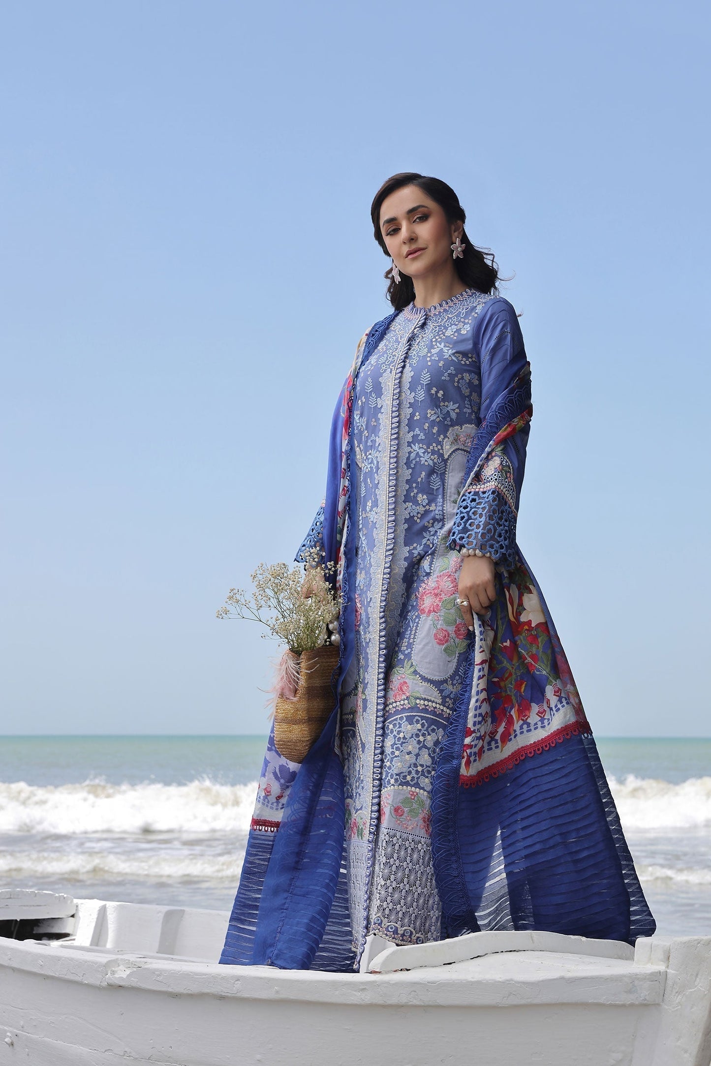 Maryam Hussain | Luxury Lawn 24 | AYRA - Waniyas