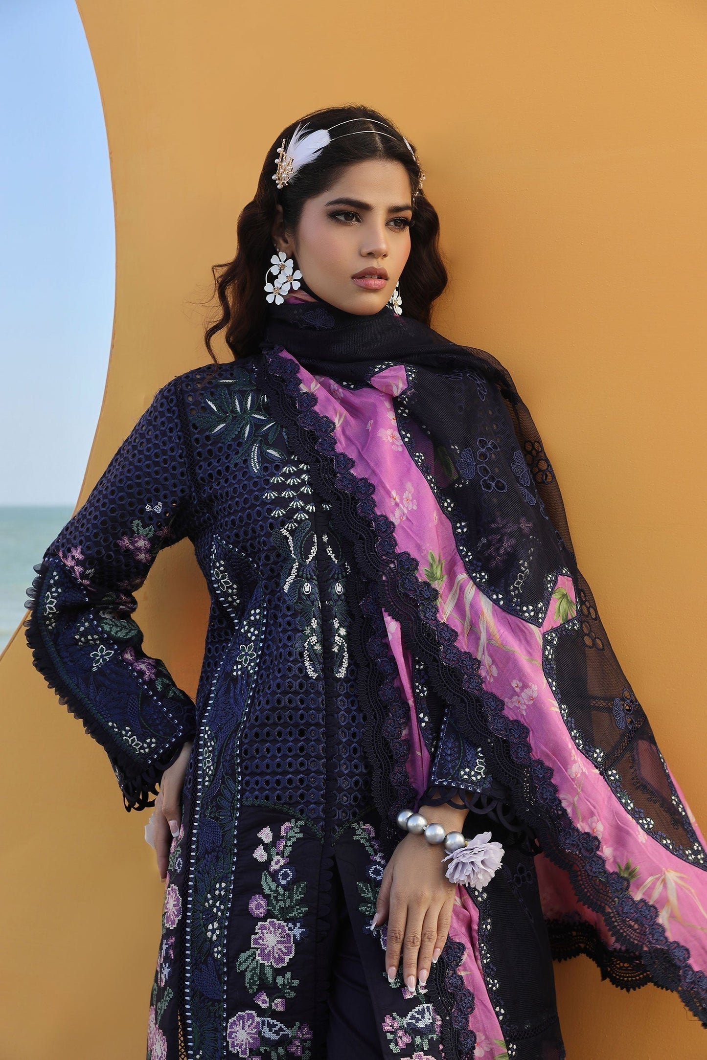 Maryam Hussain | Luxury Lawn 24 | ZOYA - Waniyas
