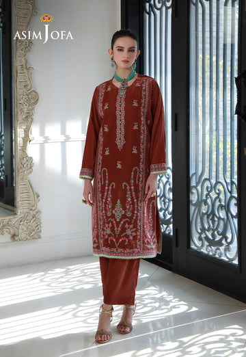 Asim Jofa | Velvet Edit | AJVG-04 - Designer Dress with Intricate embroidery and embellishments. Shop elegent wedding dress at Maria Faisal.