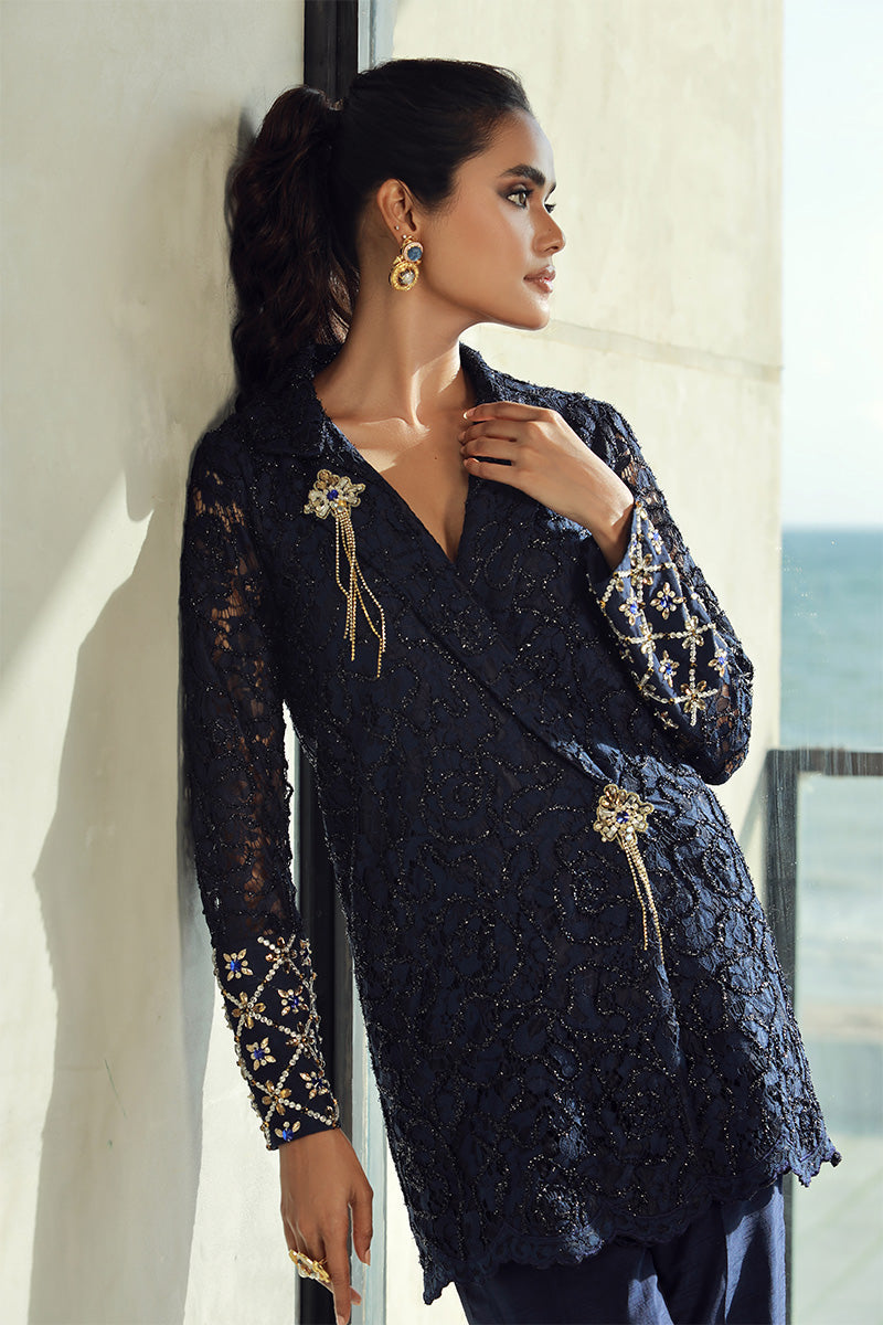 Wardha Saleem | Luxury Pret Fusion Wear | RENNE (2PC) - Ladies Clothes
