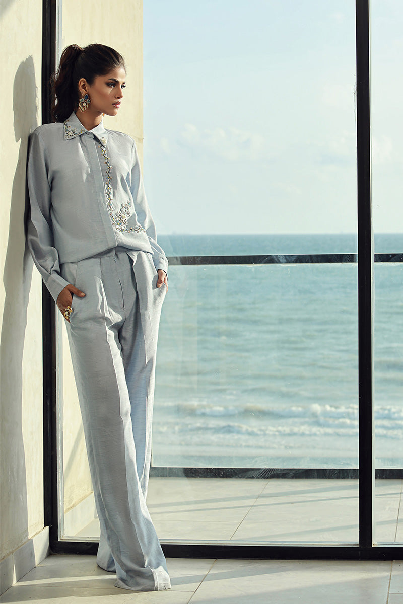 Wardha Saleem | Luxury Pret Fusion Wear | ELLA (2PC) - Ladies Clothes