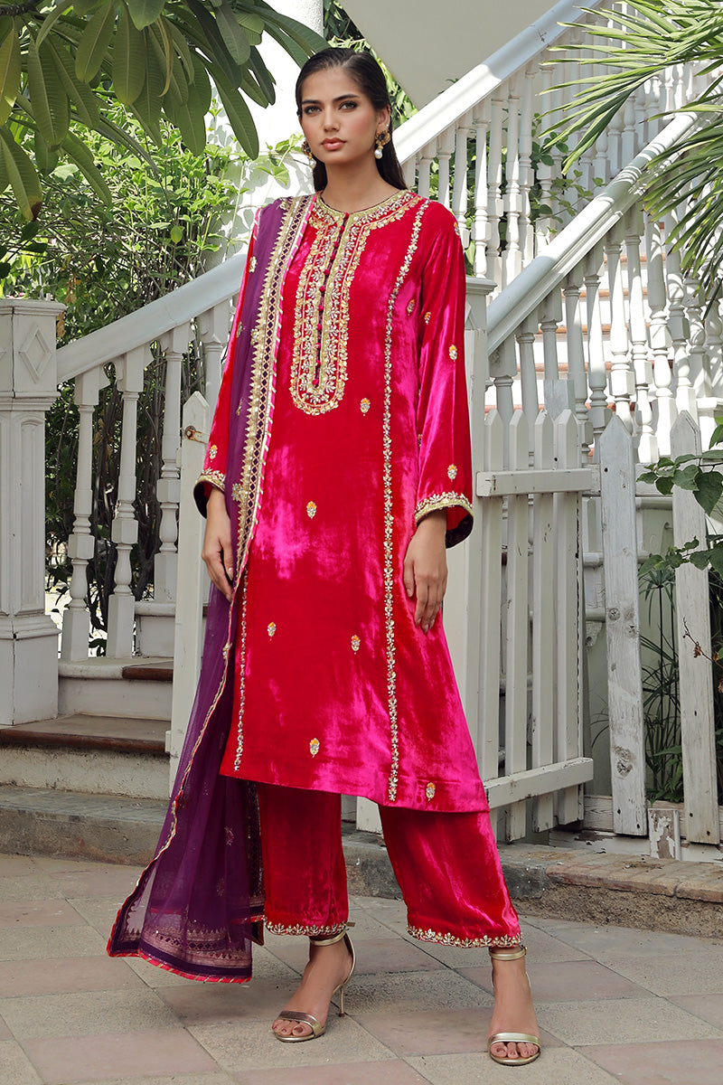 Sana Abbas | Velvet Formals | RUBY - Ladies Clothes - Maria Faisal