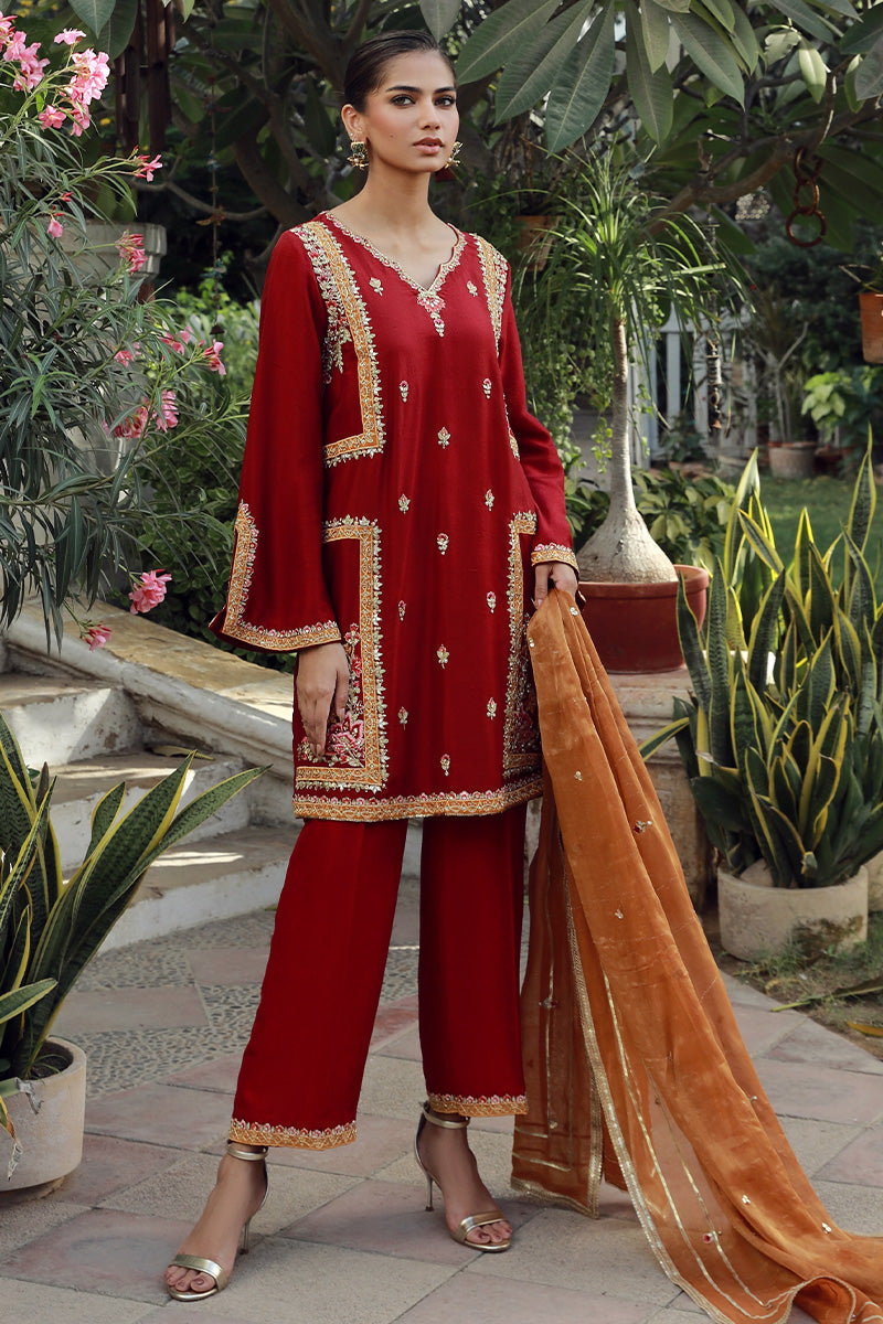 Sana Abbas | Velvet Formals | TOPAZ - Ladies Clothes - Maria Faisal
