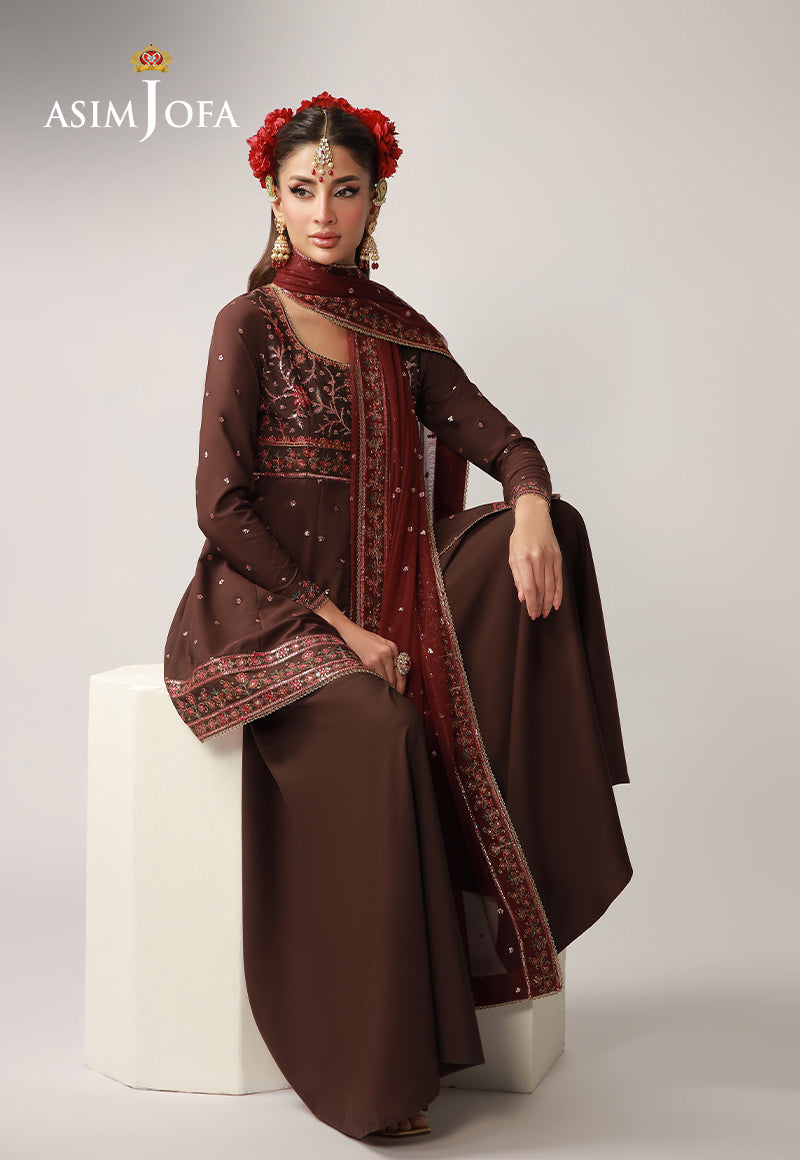 Asim Jofa | Layaan Festive Collection | AJULO-07 - Formal Dress - available at Maria Faisal in UK and USA.