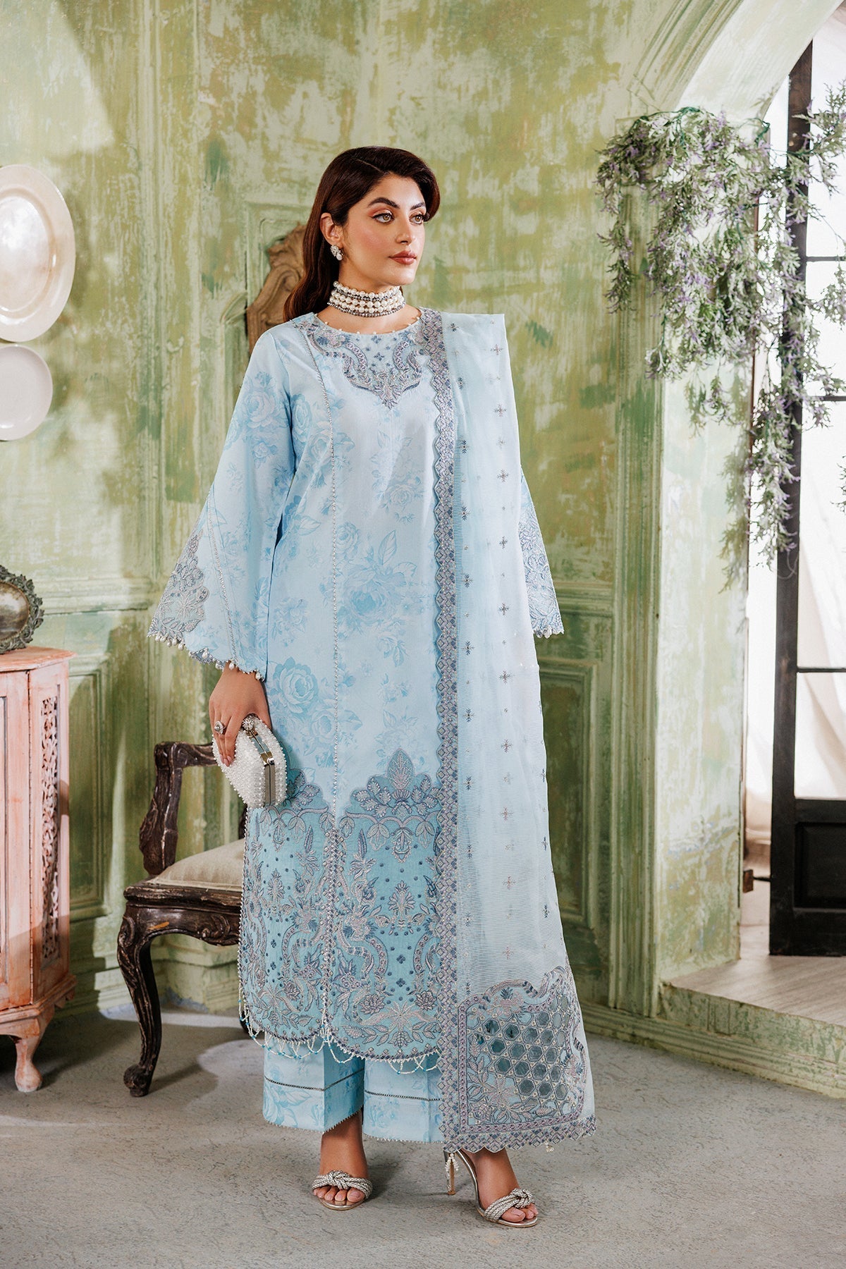 Alizeh | Maahi Vol 2 | AF-EPL-7013-ZARA - Designer Dress with Intricate embroidery and embellishments. Shop elegent wedding dress at Maria Faisal.