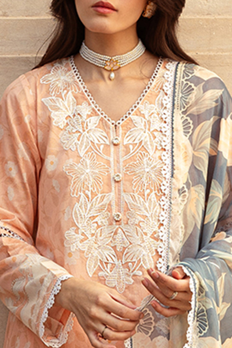 Cross Stitch | Premium Lawn 24 | SUNSET FLORA - Ladies Clothes - Maria Faisal