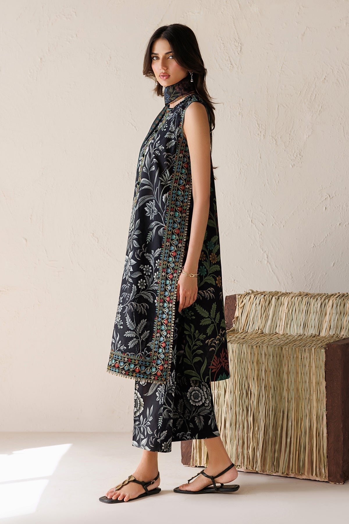 Baroque | Luxury Summer Pret | UF-4516 - Luxury Dress - available at Maria Faisal in UK and USA.