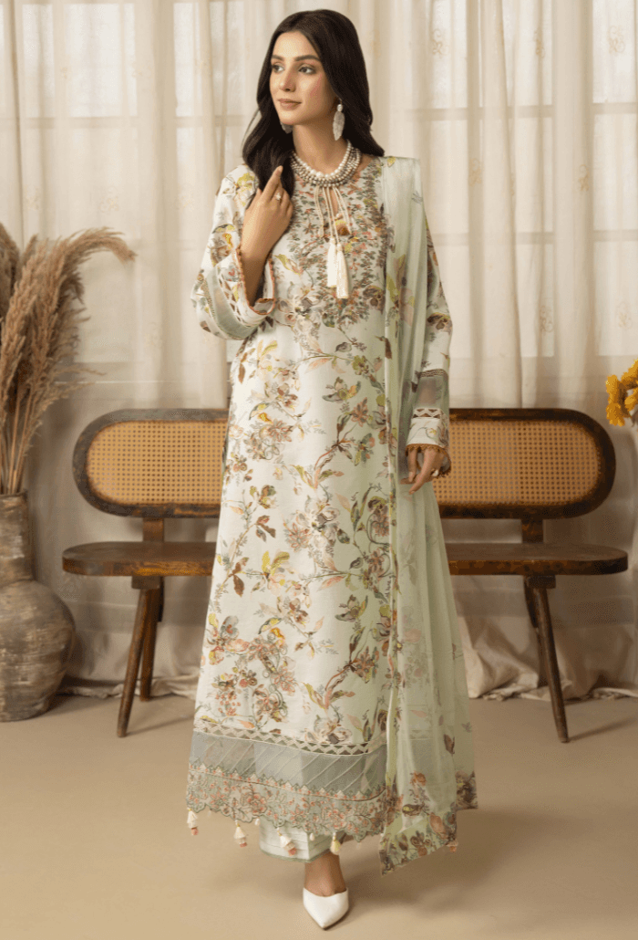 Humdum | Senora Lawn 25 | Senora - D09 by Maria Faisal - Registered Vendor of : Humdum - type : Ladies Clothes - 100% original wedding dresses
