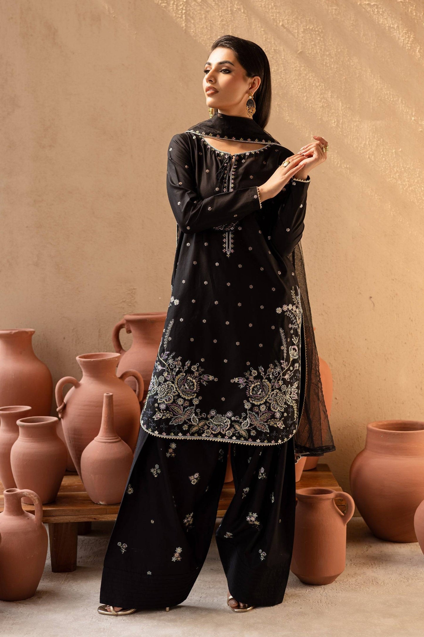 Batik | Nyra Embroidered Summer Solids | Varsha by Maria Faisal - Registered Vendor of : Batik - type : Ladies Clothes - 100% original wedding dresses