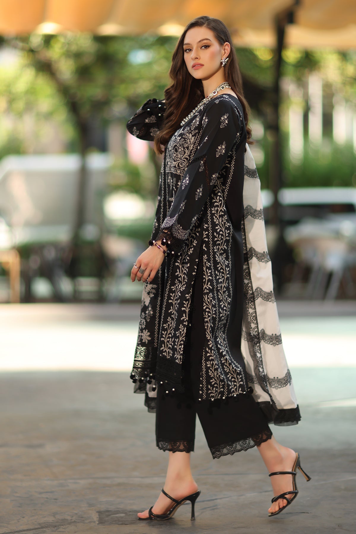 Charizma | Range Lawn | RN6-01 - Luxury Dress - available at Maria Faisal in UK and USA.