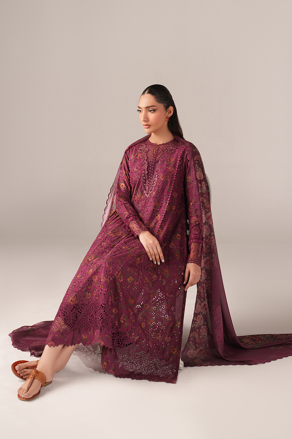 Iznik | Spring/Summer Lawn 26 | SS-0 - Luxury Dress - available at Maria Faisal in UK and USA.