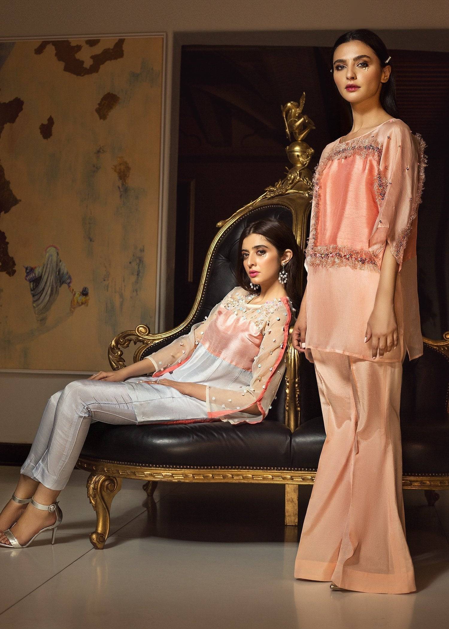 Hana | Serendipity Ready to Wear | Peach Ripple by Maria Faisal - Registered Vendor of : Hana - type : Ladies Clothes - 100% original wedding dresses