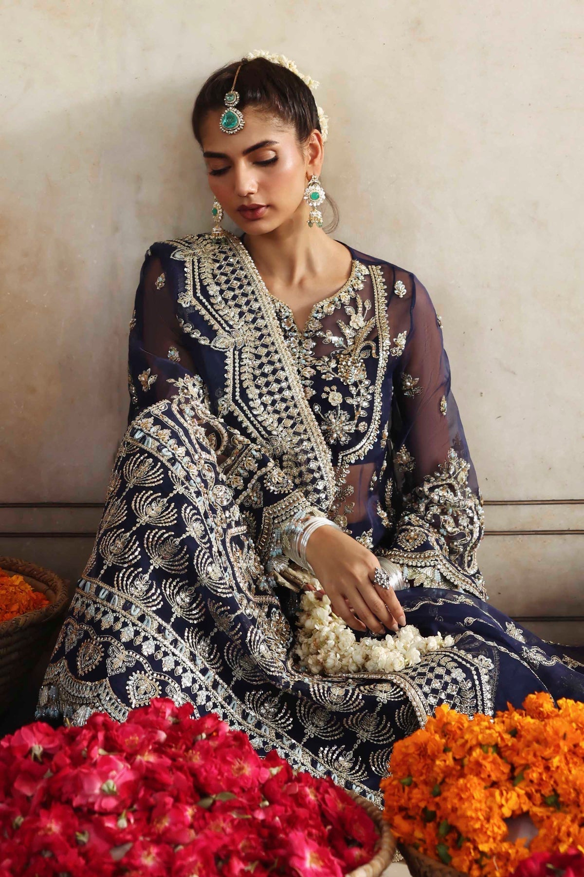 Akbar Aslam | Rang Mahal Formals | Neelab - Formal Dress - available at Maria Faisal in UK and USA.