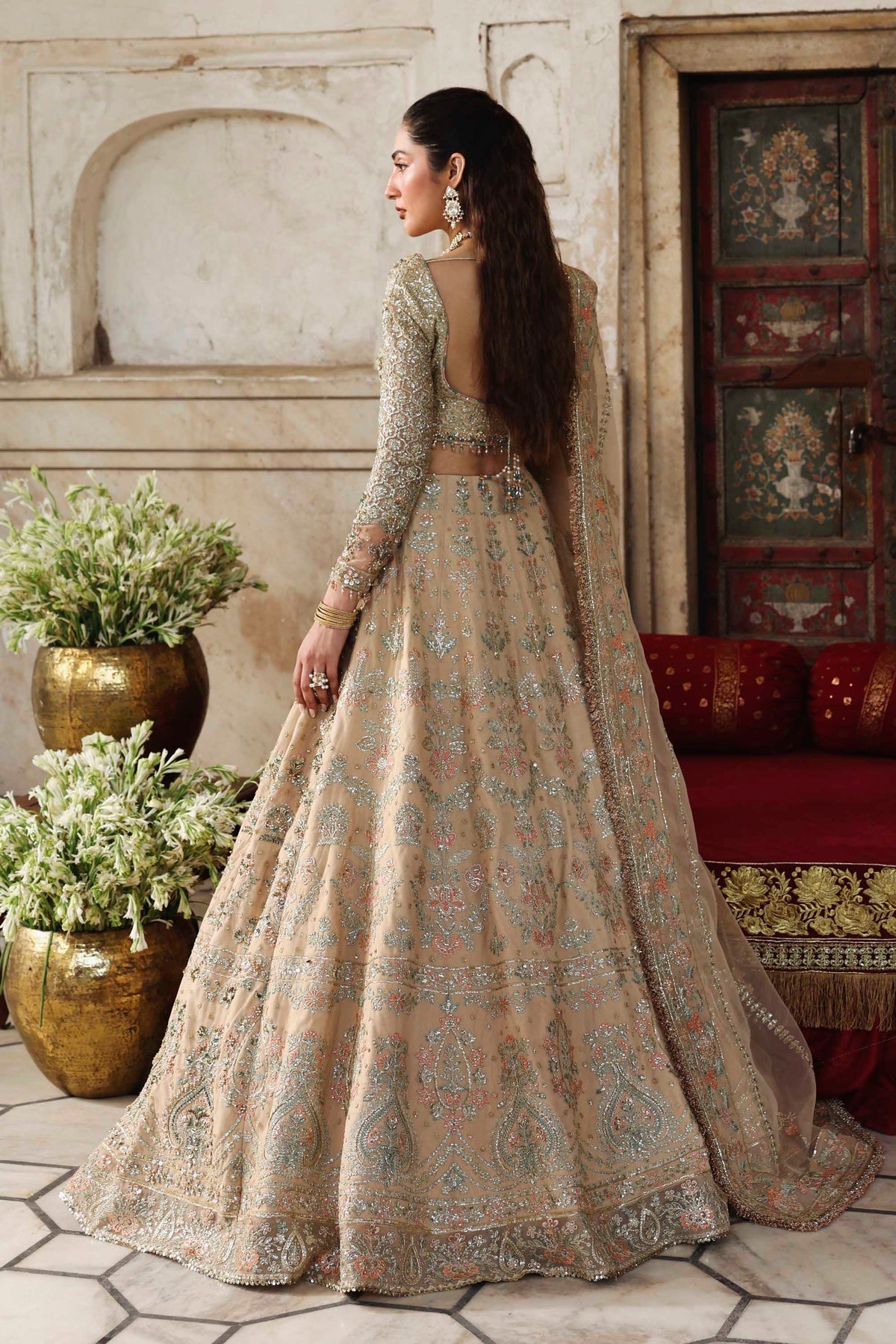 Akbar Aslam | Rang Mahal Formals | Nuraan - Formal Dress - available at Maria Faisal in UK and USA.