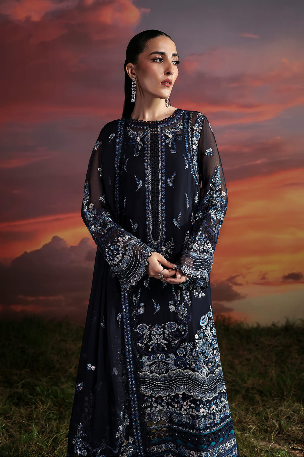 Zarposh | Moonlit Muse | Muse - Ladies Clothes - Maria Faisal