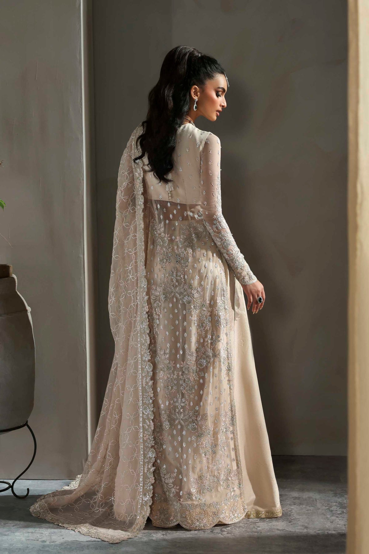 Akbar Aslam | Meeras Luxury Chiffon 25 | Sehrya - Formal Dress - available at Maria Faisal in UK and USA.