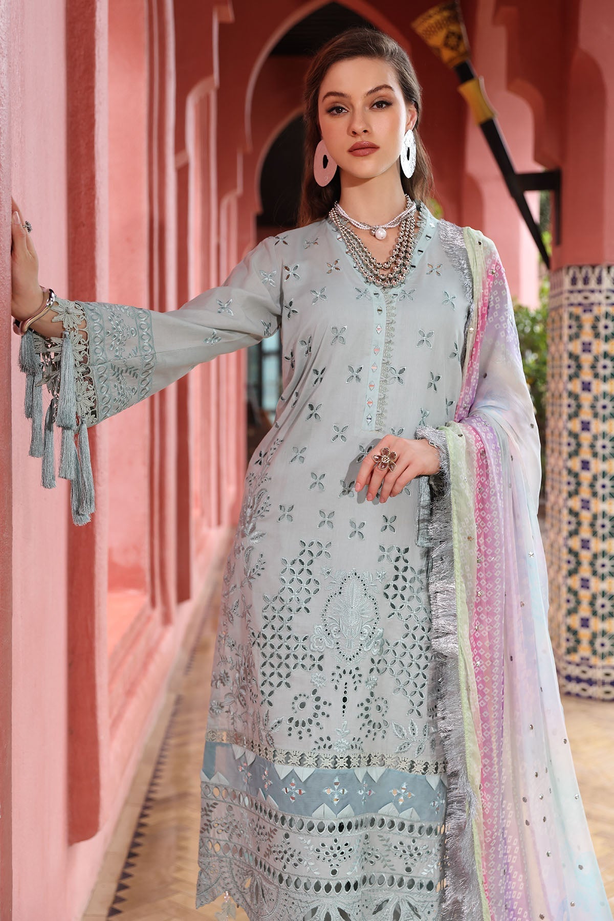 Nureh | Bazaar Lawn 25 | NE-111 by Maria Faisal - Registered Vendor of : Nureh - type : Ladies Clothes - 100% original wedding dresses