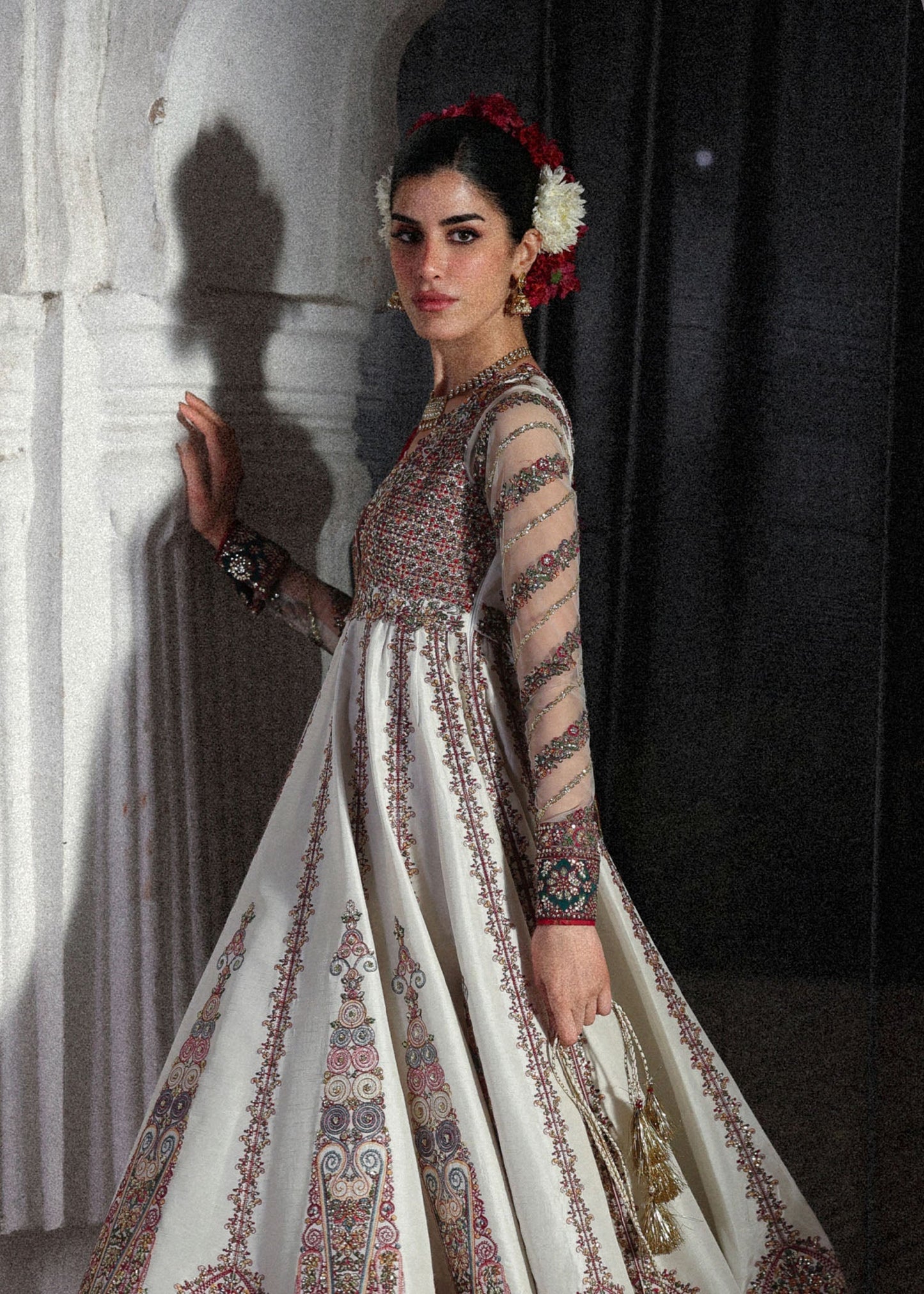 Hussain Rehar | Festive Eid Collection 26 | Madhu Bala - Formal Dress - available at Maria Faisal in UK and USA.