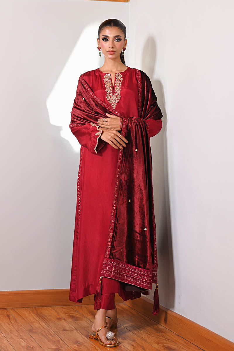 Hue Pret | Farasha Luxury Winter | Nurgul - Ladies Clothes - Maria Faisal