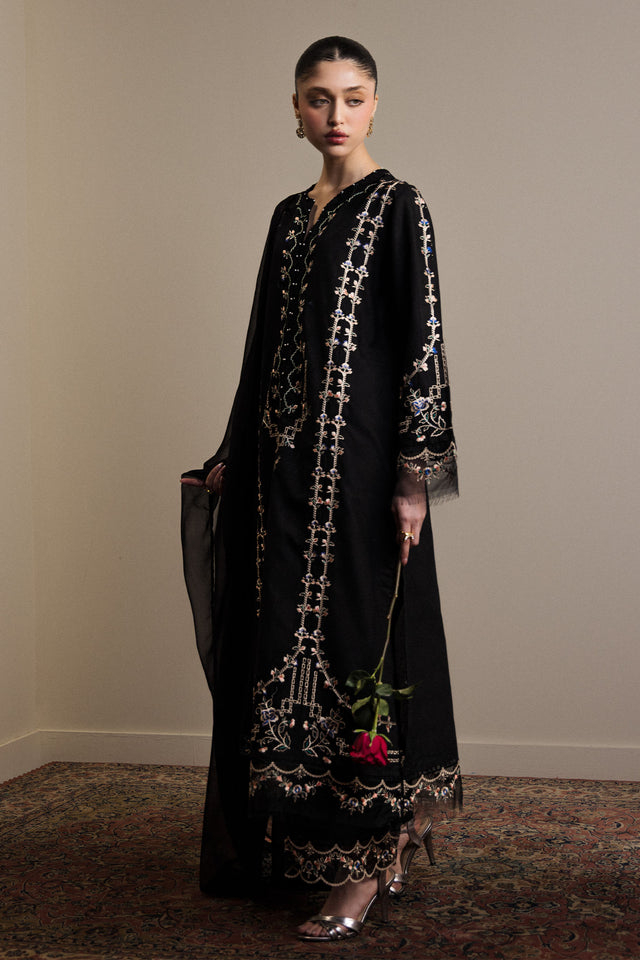 Zara Shahjahan | Pret 26 | NAQVEEN - Luxury Dress - available at Maria Faisal in UK and USA.