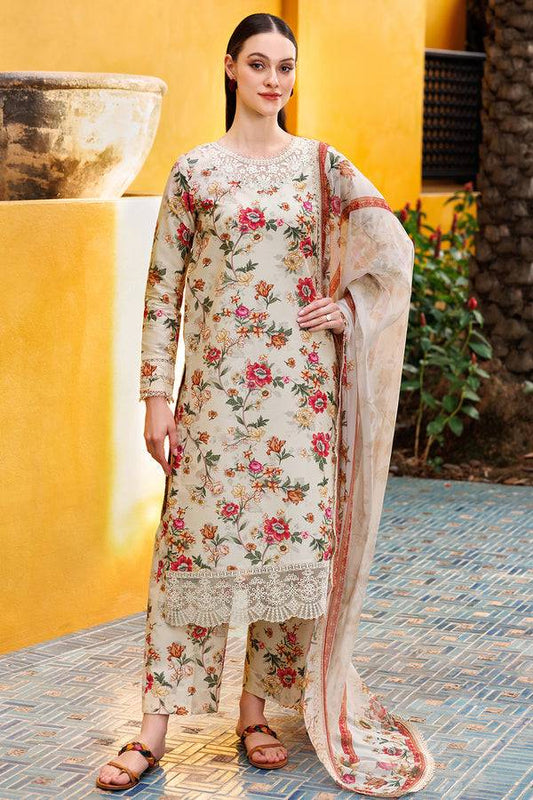 Farasha | Printed Essentials | Ivory Dusk by Maria Faisal - Registered Vendor of : Farasha - type : Ladies Clothes - 100% original wedding dresses