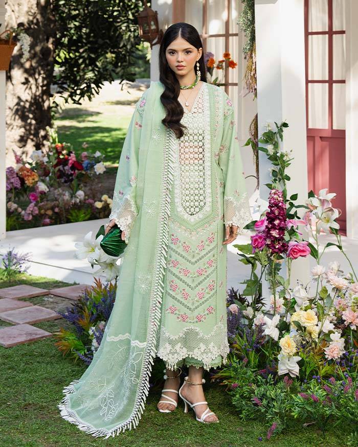 Zevk | Flora Festive Lawn | ROSEMARY by Maria Faisal - Registered Vendor of : Zevk - type : Ladies Clothes - 100% original wedding dresses