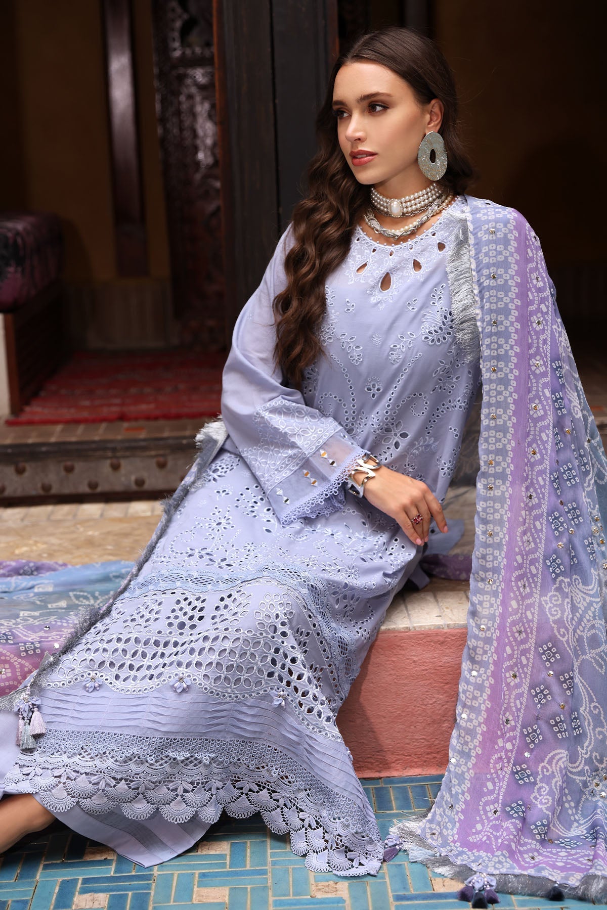 Nureh | Bazaar Lawn 25 | NE-108 by Maria Faisal - Registered Vendor of : Nureh - type : Ladies Clothes - 100% original wedding dresses