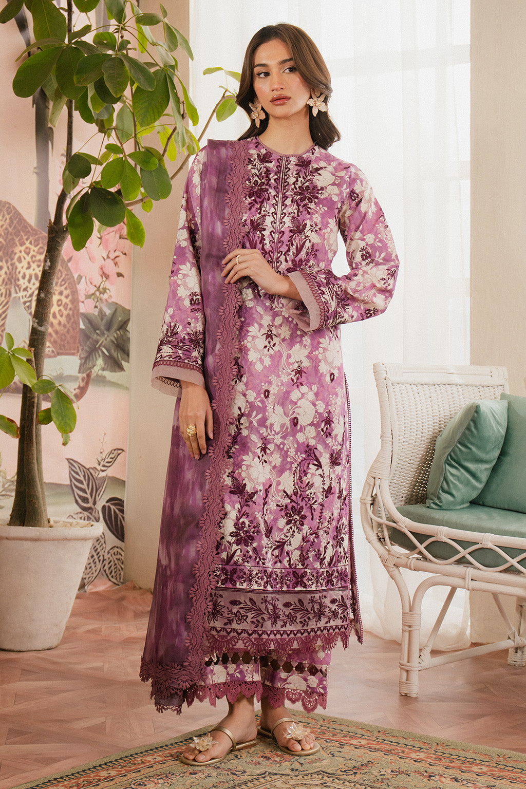 Ayzel | Armelia Printed Lawn 25 | Ren - Ladies Clothes