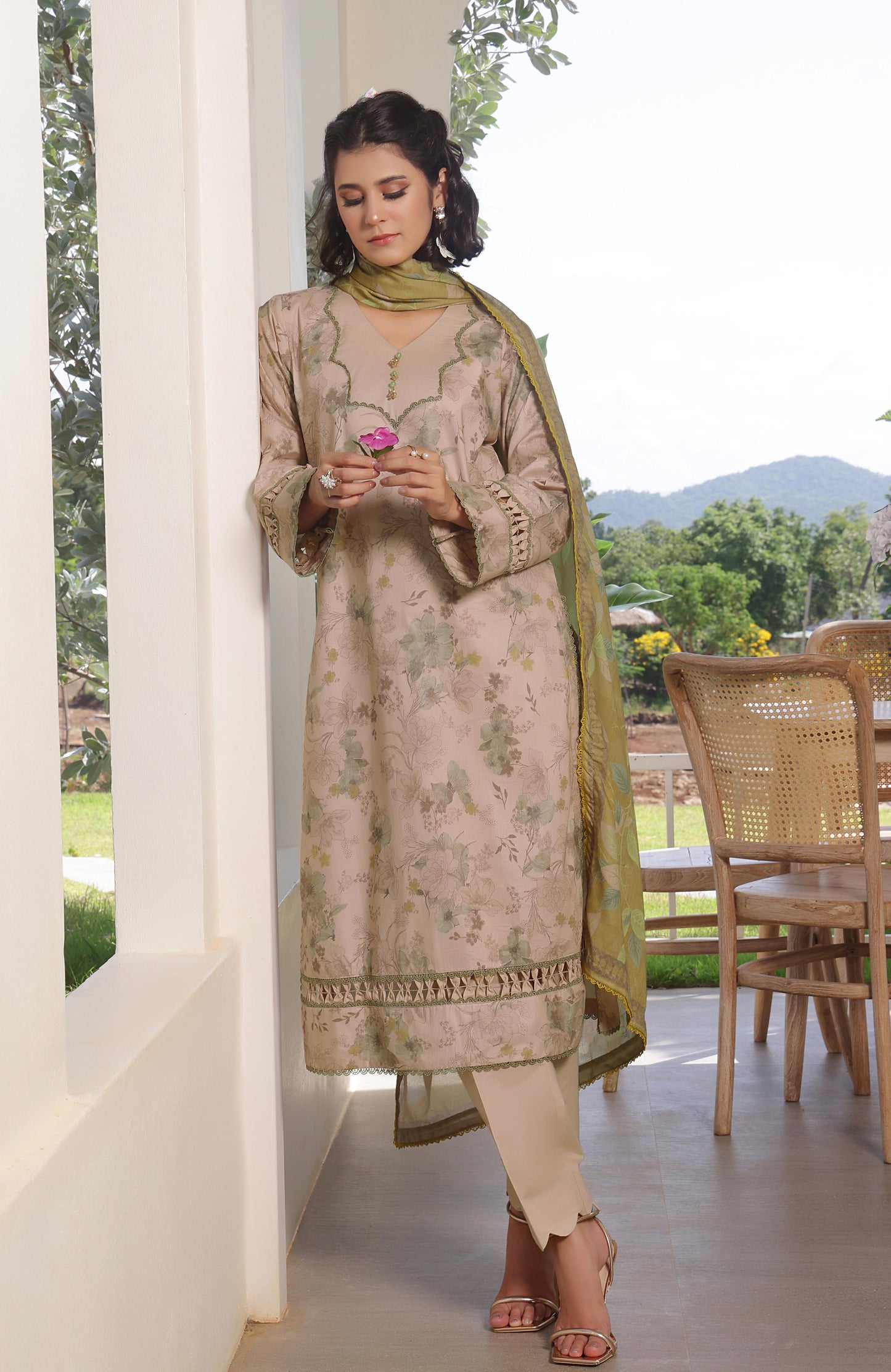 Alzohaib | Digital Printed Cambric | Colors Digital Cambric 3 Piece-CDC-25-03 - Ladies Clothes - Maria Faisal